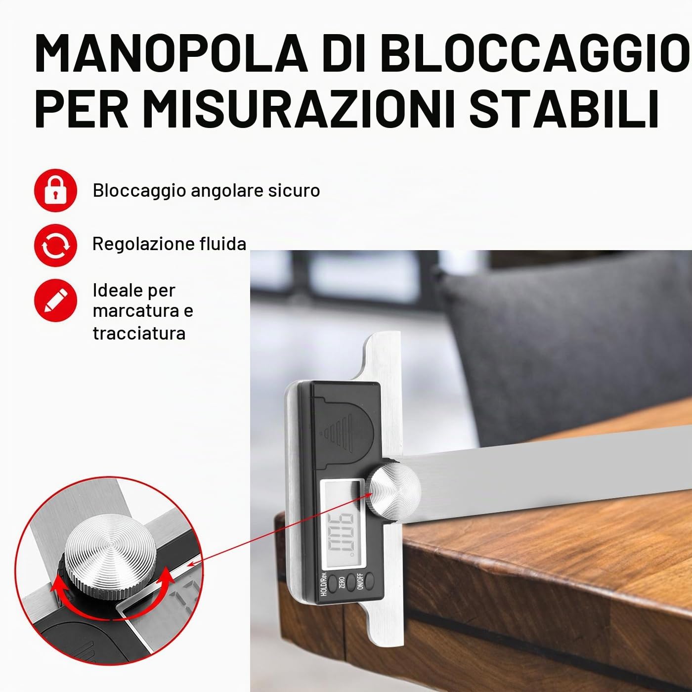 Goniometro In Acciaio Inossidabile, Mirino Angolare Elettronico Ad Alta Precisione 0-180 ° Righello Angolare Digitale Lcd 0,01 ° Rulare, per La Misurazione Della Costruzione Del Legno (120X150mm)