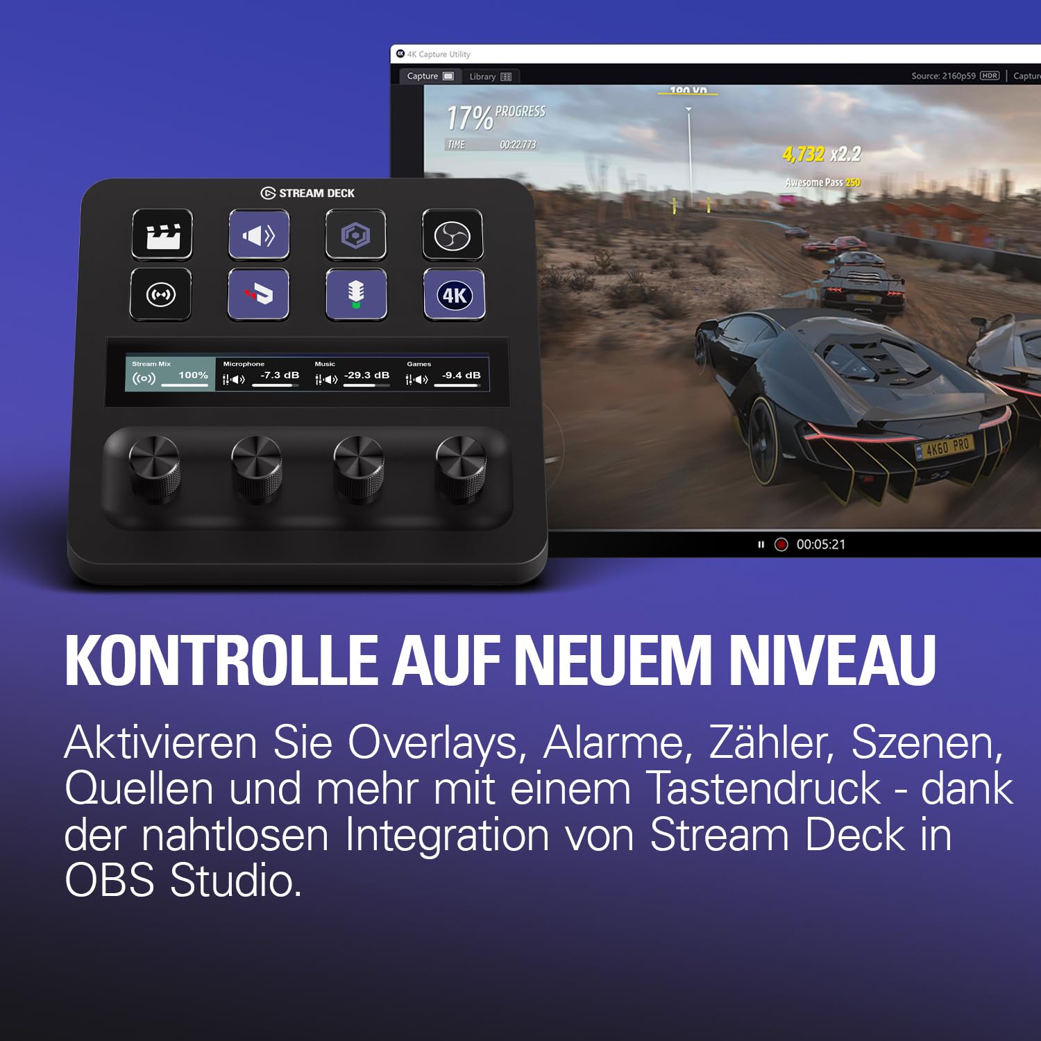 Elgato 4K Pro, Interne Capture-Karte: 8K60-Passthrough|4K60 HDR10 mit ultraniedriger Latenz auf PS5|Pro, Xbox Series X|S, Nintendo Switch 2, OBS und mehr, Streaming, kompatibel PC und Dual-PC-Setups