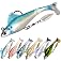 FONMANG 2.5/3.5In Swim Baits for Bass Fishing, Pre-Rigged Jig Heads Soft Plastic Walleye Fishing Lures, Paddle Tail Swimbaits