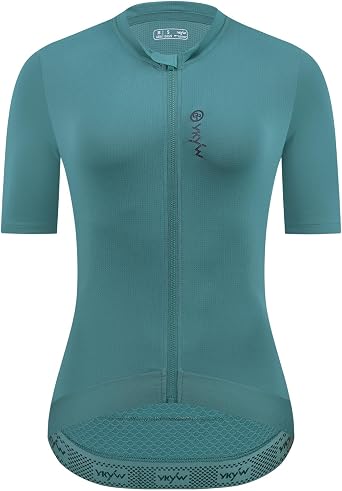 YKYWBIKE Cycling Jerseys Women Short Sleeve,Bike Shirts for Women Breathable Cycle Jersey with 4 Pockets