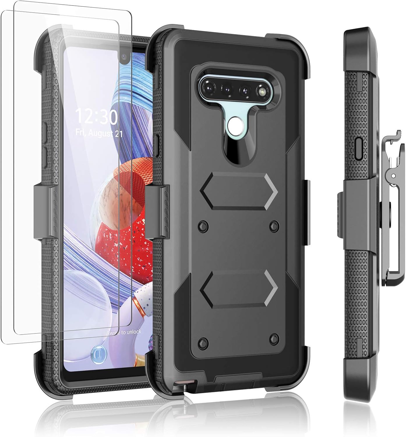 KOUYI Cover Per LG Stylo 6, Custodia Antiurto Grado Militare 360 - Foto 7