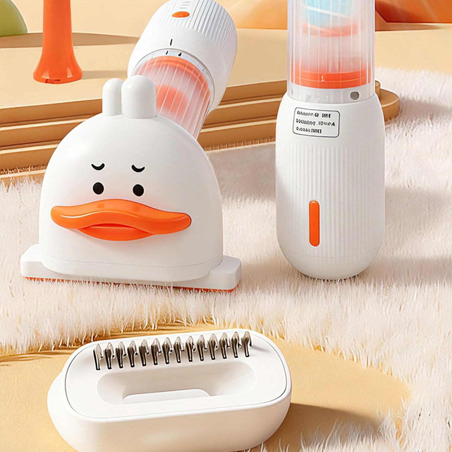 Efficient Pet Hair Vacuum Brush Multifunctional Tool Deshedding and Reduces Allergen Home Use Drying Brush