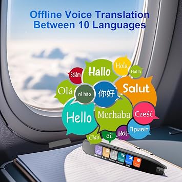 Scan Reader Pen, 142 Languages Scan Translator Pen,Supports Speech & Scan to Text, Real Time Pen Reader Scanner,Smart Reading Pen for Dyslexia, Elderly, Kids, Students (Dark Grey)