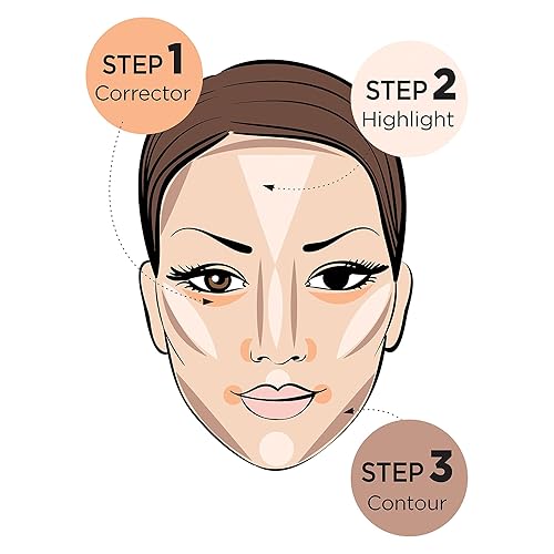 Miniatura 3 de Ruby Kisses 3D Face Creator - Base y corrector en crema, 12 horas de duración, cobertura media a completa, no grasa, ideal para maquillaje y paleta