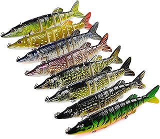 Joyeee bass Fishing Topwater Lures, Bass Lures Fishing Accessories, Walleye Fishing Lures kit, Trout Fishing Gear, Animated Lures Fishing, Plastic Bait Fishing Lures, Outdoors Tackle, Random Color
