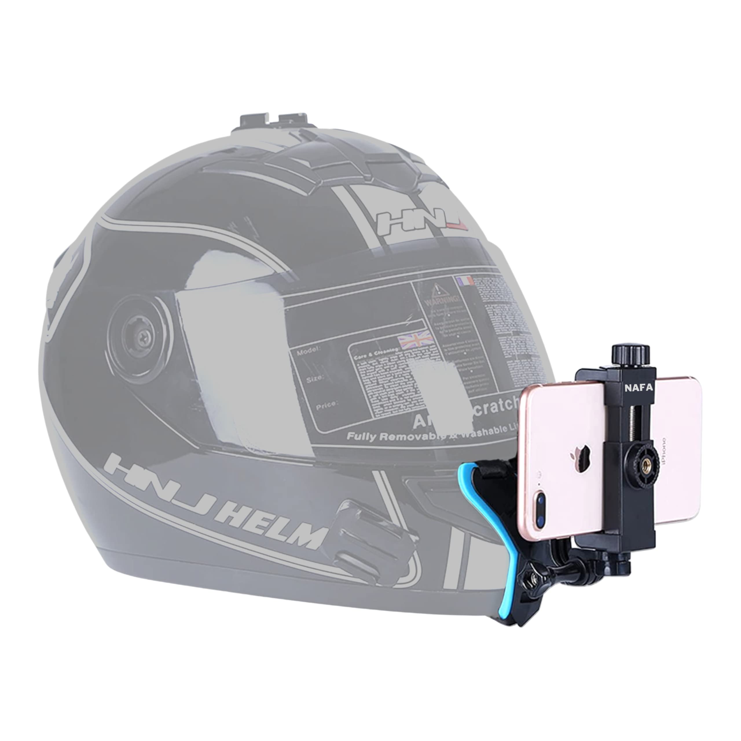 NAFA Helmet Jaw Strap Mount with Mobile Holder & Screw Compatible with All Smartphones, GoPro, SJCAM, Yi, DJI Osmo Action & Other Action Cameras (Multipurpose Helmet Mount) (B0BKTDG6H6) Amazon Price History, Amazon Price Tracker