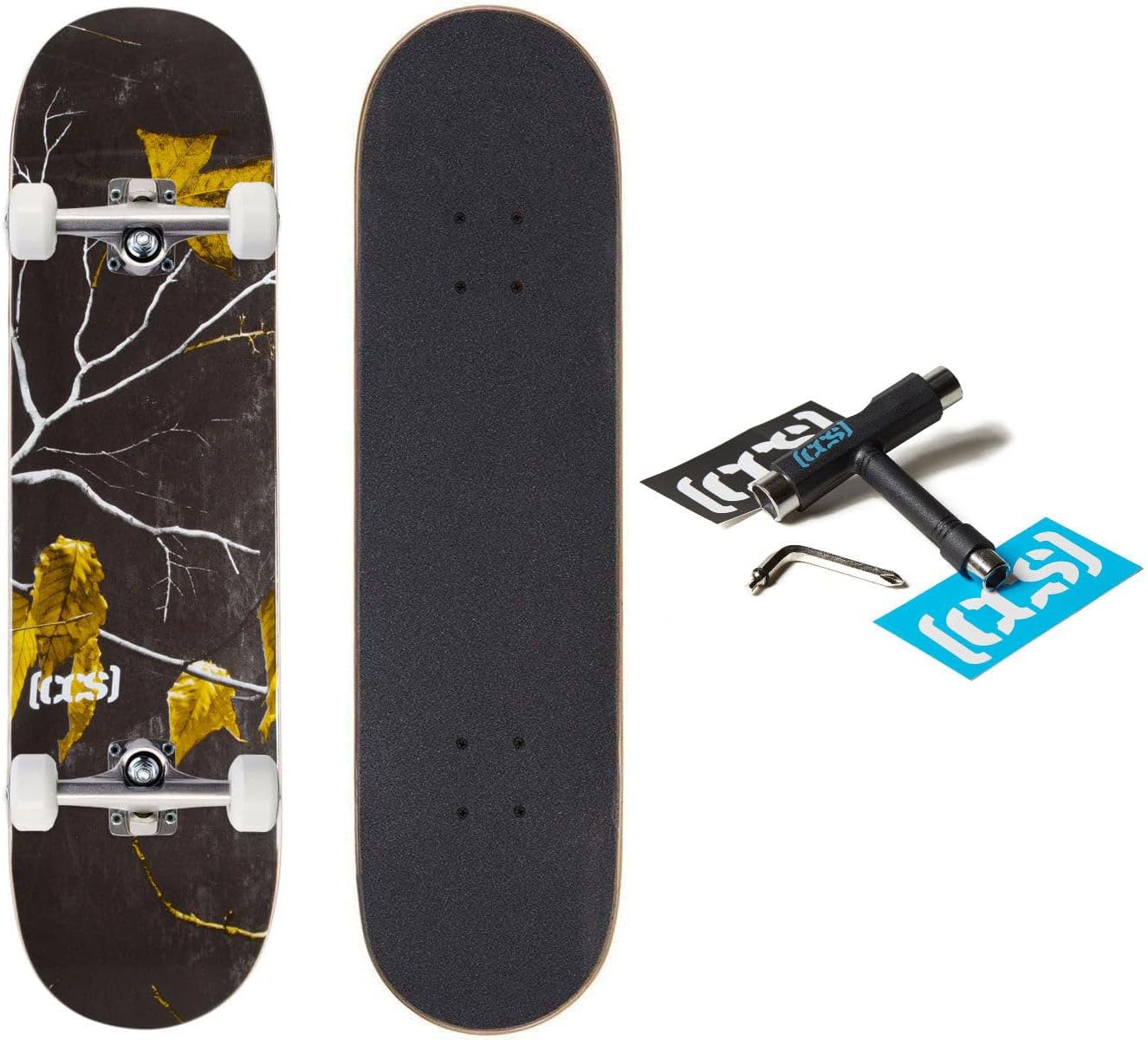 [CCS] Realtree Camouflage Skateboard Complete | Maple Wood | Professional Grade | Fully Assembled with Skate Tool & Stickers | Adults, Kids, Teens, Youth | Boys & Girls