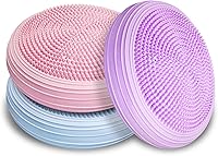 YWFYQZMH 3-Pack Inflatable Wobble Cushions with Pump - Wiggle Seats for Core Strength, Posture Correction & Balance Training