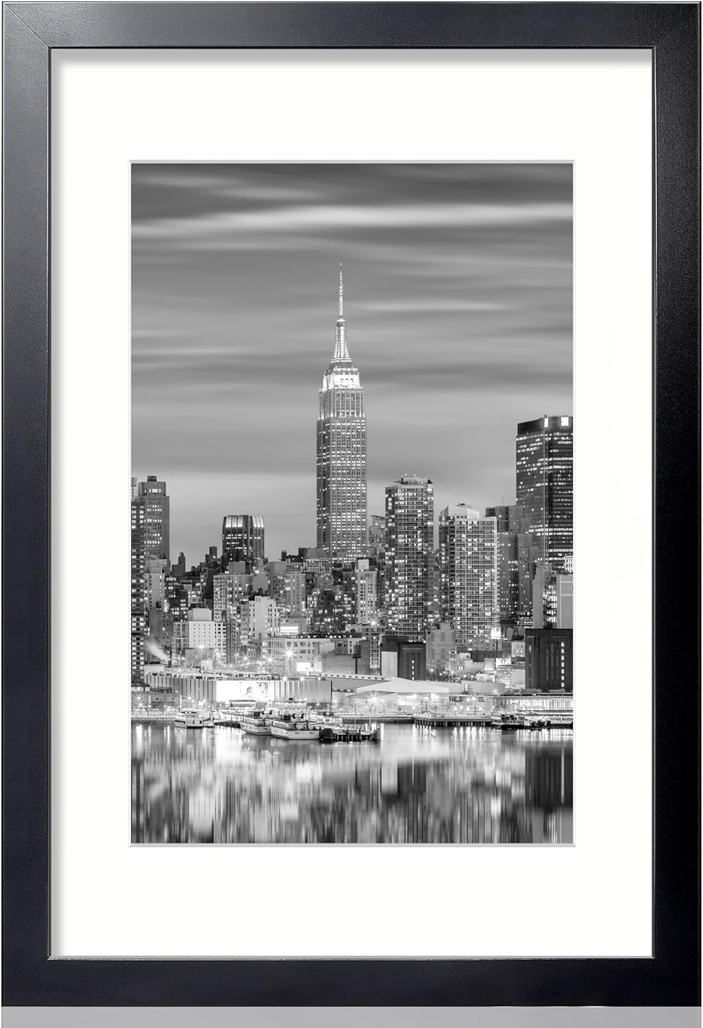 Giverny 16x24 Picture Frames Black 1 Pack, Wood 16x24