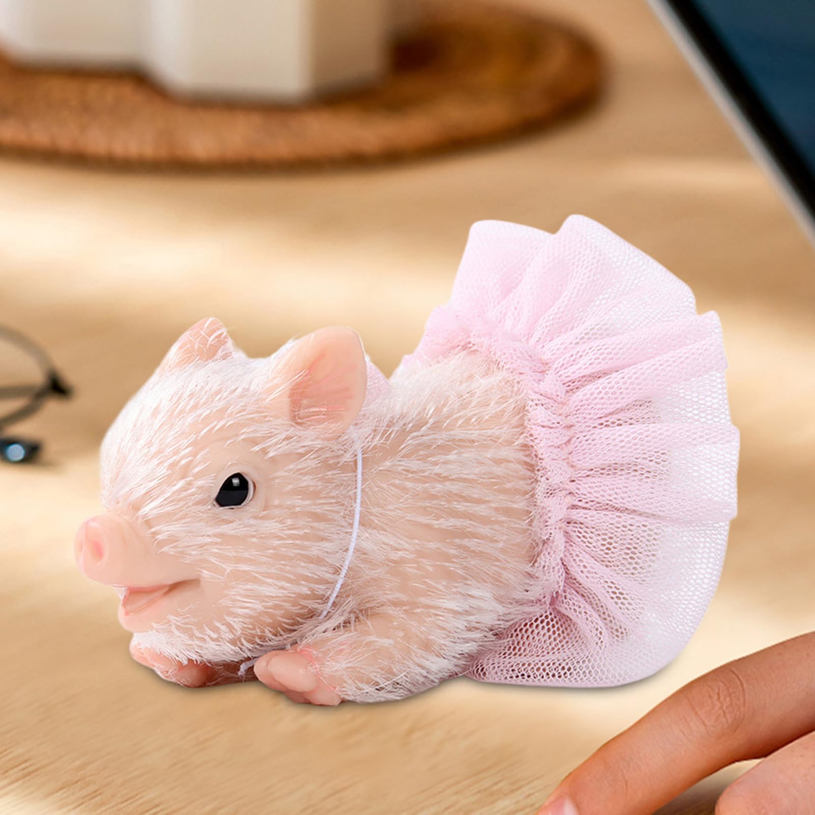 Giocattoli animali da bambino, suonare animali Pigletti realistici in | per infermieri per bambini, decorazioni per la casa divertenti, calze natalizie di compleanno per