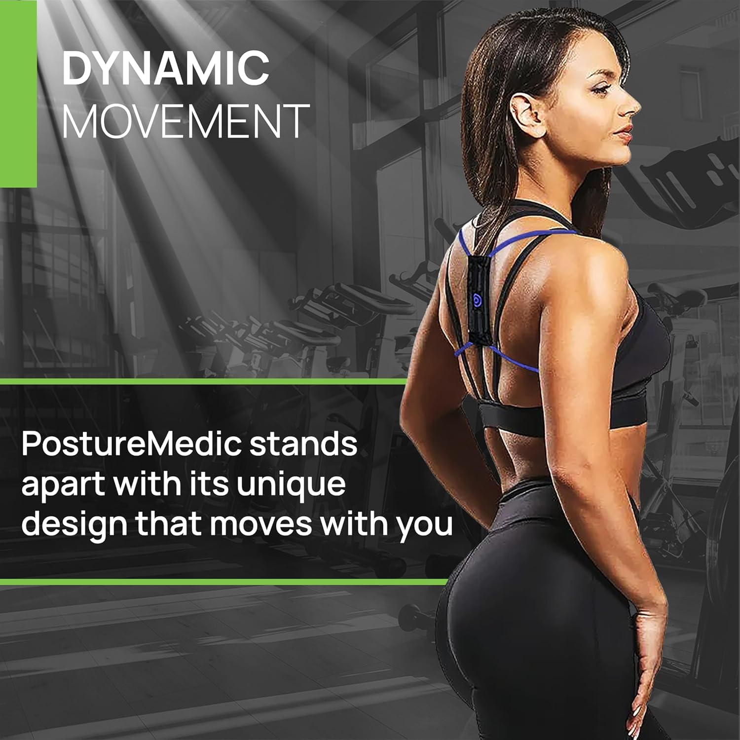 PRIMEKINETIX PostureMedic Dynamic Posture Corrector - Active Resistance Training System for Upper Back Strengthening & Shoulder Alignment - Stretches Chest, Strengthens Back - Doctor Recommended - Size S (Red)
