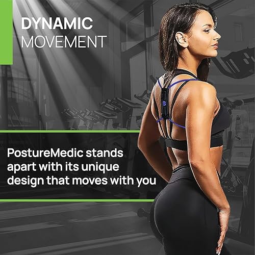 Miniatura 7 de Corrector de postura mejorar la postura con soporte y ejercicios original de Posture Medic M Verde 1