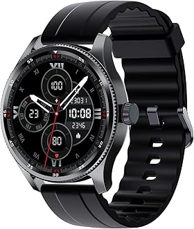 Smart Watch Men with Metal Bezel, Answer Make Call/Heart Rate/Step Counter/Sleep Tracker/100 Sports for Run/Alexa Built-in, IP68 Waterproof Swim, Fitness Sport Watch Compatible Android iOSClimatePartner certified