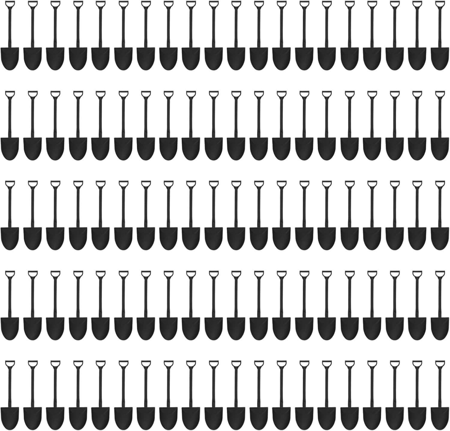 HEALLILY 100 cucharas desechables de plástico para pala, mini helado pudín de yogur, cucharas de postres de plástico para familia o fiesta