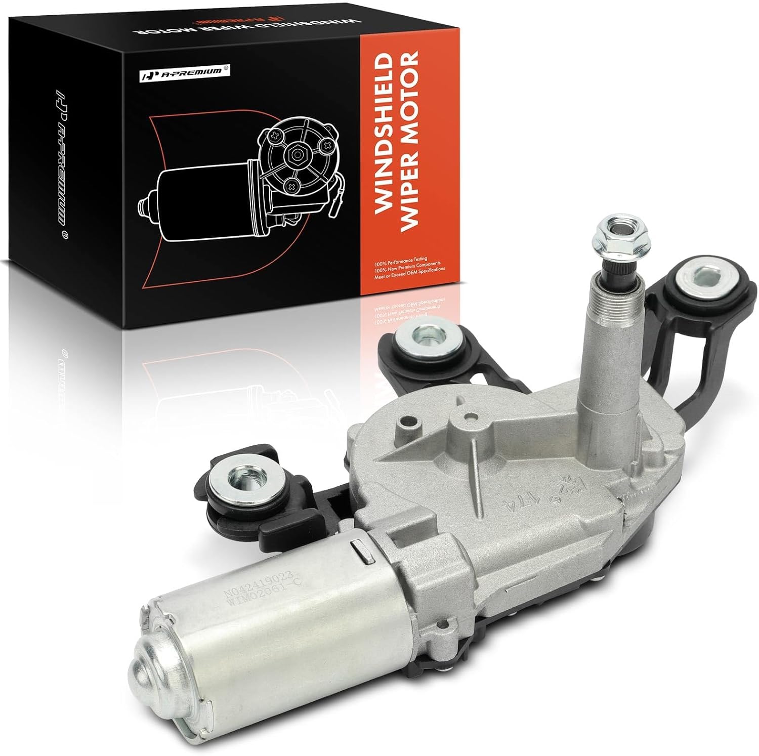 A-Premium Rear Windshield Wiper Motor Compatible with Ford Freestyle 2005 2006 2007, 8-Pin, Replace# 5F9Z17508AA