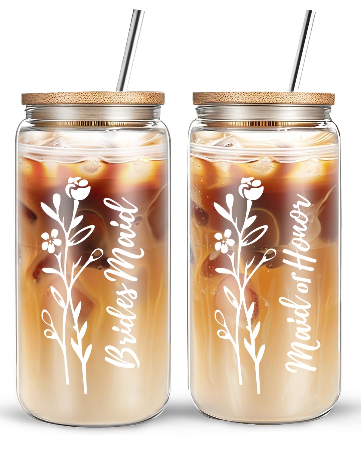 Gobelets en verre transparents et pailles pour vos boissons glacées et pique-niques