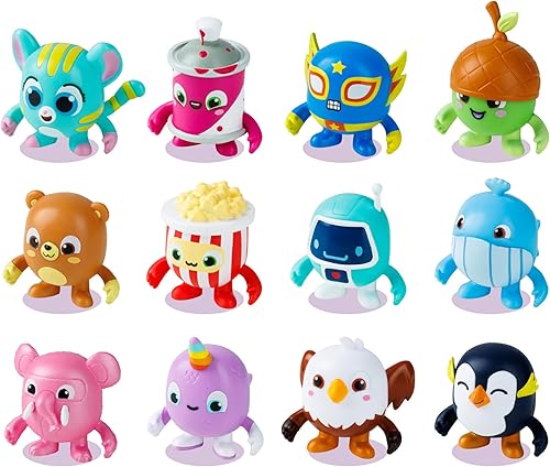 Pinata Smashlings Deluxe Box A - Paquete de 12 figuras coleccionables Edición de ballena arcoíris, personajes de 1.6 pulgadas, con 2 raros y 2