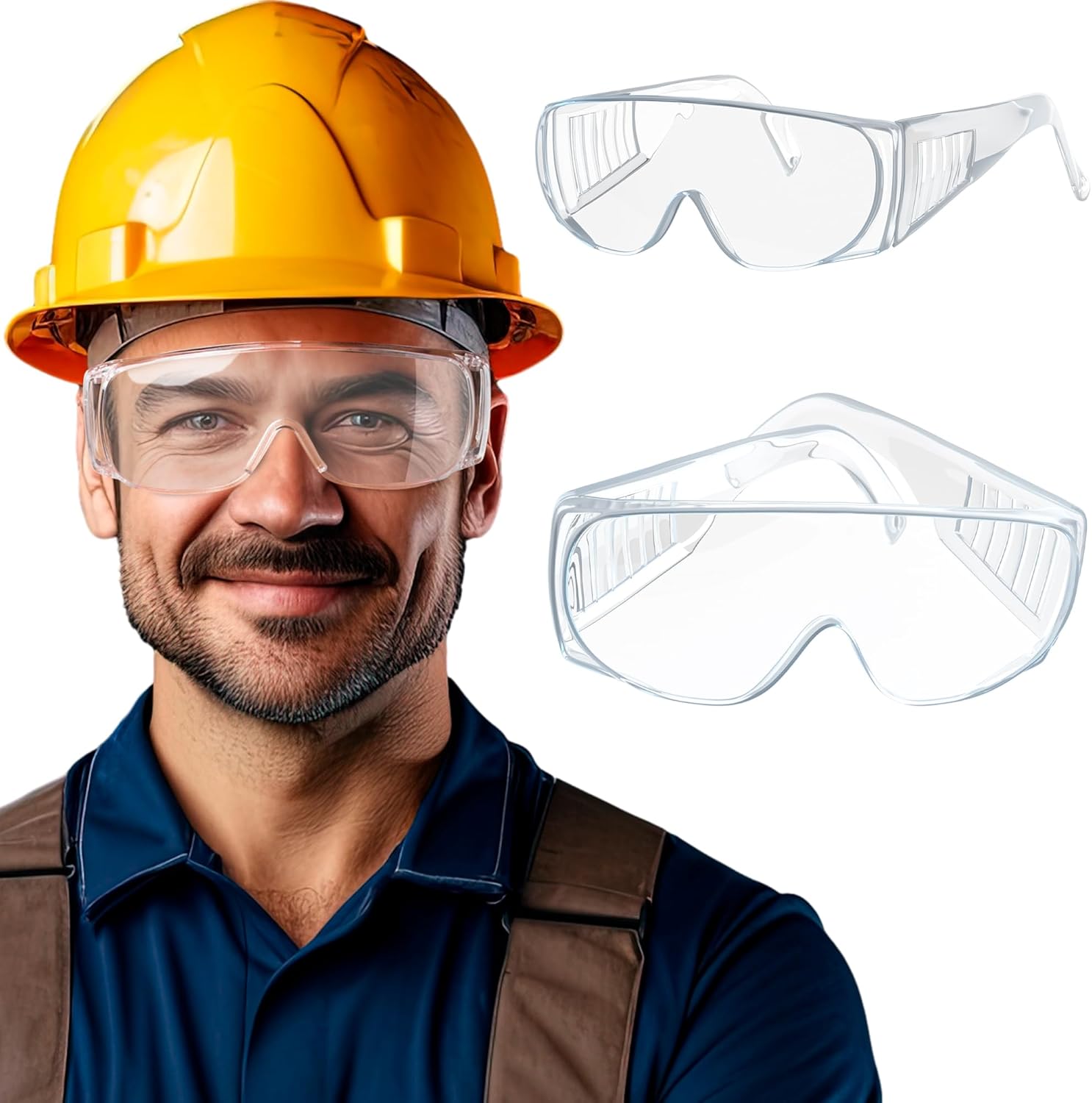 ABC PACK & SUPPLY Safety Glasses for Women and Men, Polycarbonate, Anti Fog, Anti-Scratch