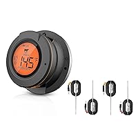 Vista 11 de Termómetro Digital para Ahumador - Termómetro Digital Bluetooth para Parrilla Exterior - Termómetro Big Green Egg - Incluye 2 Sondas - Regalo