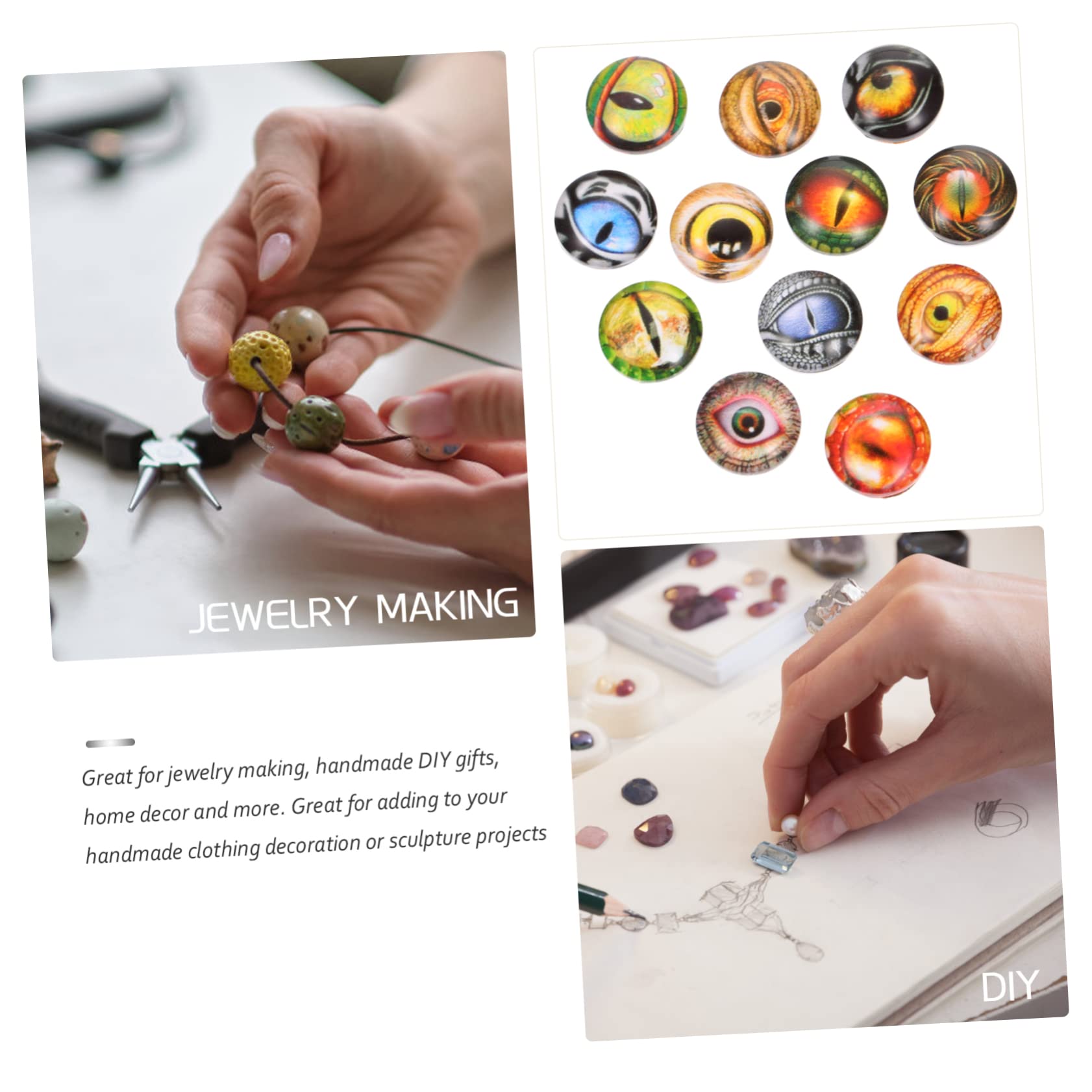 SHINEOFI 300pezzi Patches Gemstone Per Diy Adatti Per Creazioni Di Gioielli e Decorazioni Diverse Forme Perfetti Per Anelli Bracciali e Collane