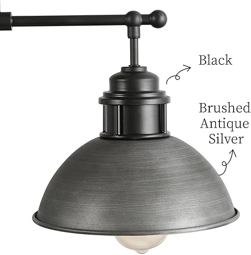 Miniatura 5 de LOG BARN Candelabros para comedor, iluminación industrial de isla de cocina de 35.7 pulgadas, lámpara colgante de mesa de billar, negro y acabado