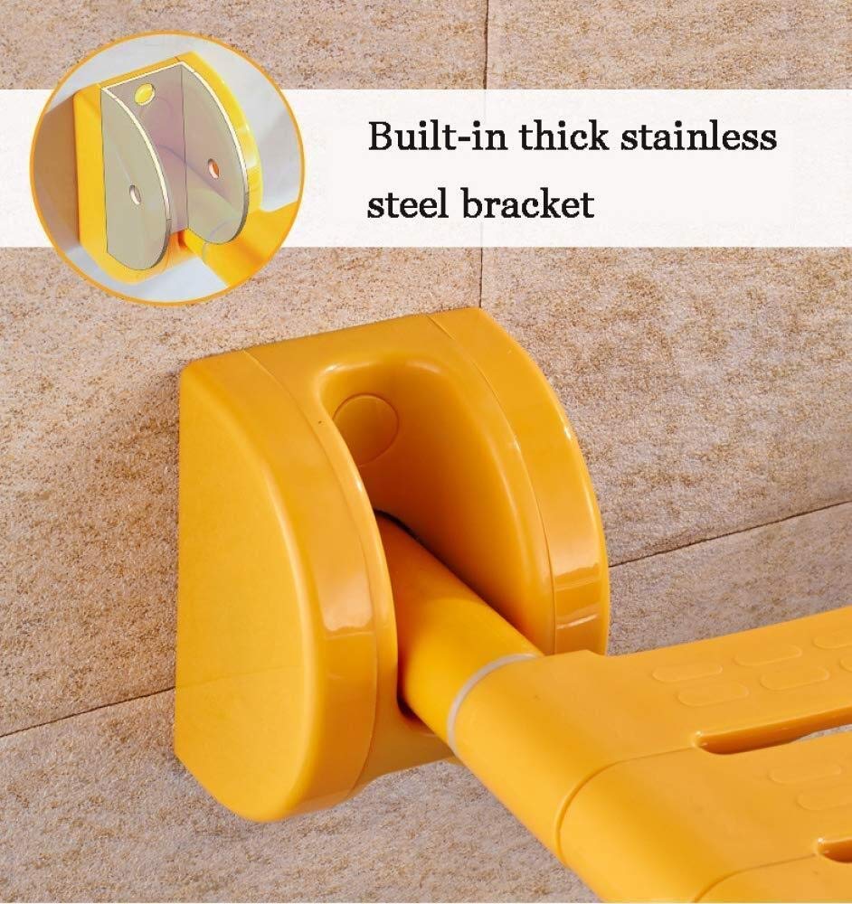 Home Essentials, Taburetes Y Asientos de Baño Plegables Montados en la Pared Asiento de Ducha Auxiliar con Patas Abatibles para Personas Mayores Discapacitadas Max 150 Kg
