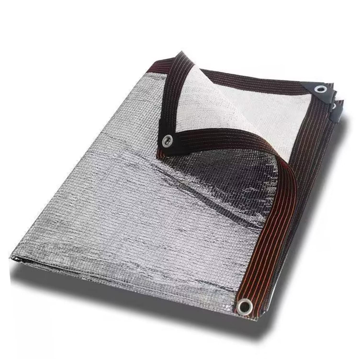 KLGFBDC 99% Shade ClothAluminum Sunshade Netting for Car Patio Garden BalconyAvailable in 1x1m 2x3m 3x4m 3x5m 4x6m 6x8m (19.7ft x 26.2ft) with GrommetsHeat Protection