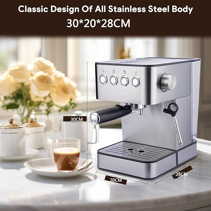 Máquina de Espresso Automática con Espumador de Leche y Tanque de 1.8L miniatura 4