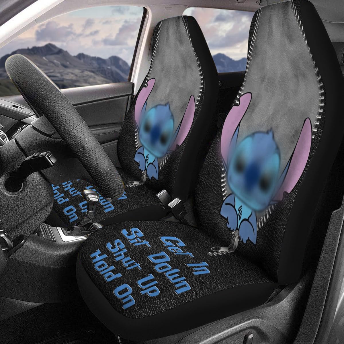 Cartoon Character 2 Front Car Seat Covers for Car... 12 Cartoon Character 2 Front Car Seat Covers for Car...