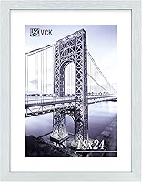 Vista 56 de VCK Marco de Madera de 18x24 Pulgadas para Pósteres, Impresiones, Fotos, Imágenes, Mapas, Certificados y Obras de Arte Negro