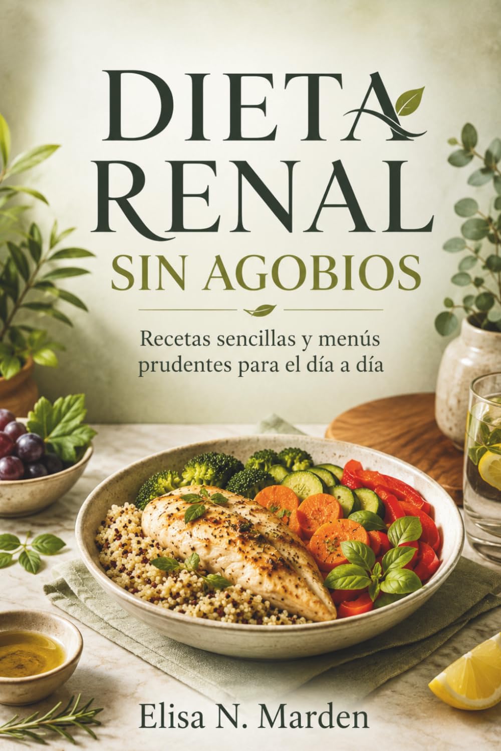 DIETA RENAL SIN AGOBIOS. Recetas sencillas y menús prudentes para el día a día: Guía práctica para cocinar con menos sodio y adaptar potasio, fósforo y proteína con supervisión profesional