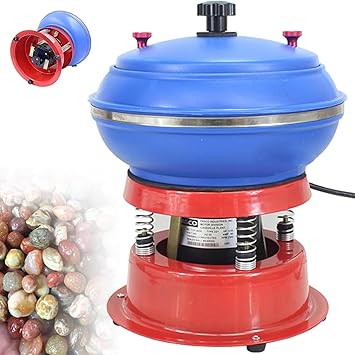 6.2L Jewelry Vibratory Polisher Grinding Jewelry Polisher Tumbler, Mini Rotary Tumbler Machine Jewelry Rotary Finisher, Polishing Grinding Jewels