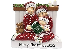 Personalized Christmas Ornaments Family of 3