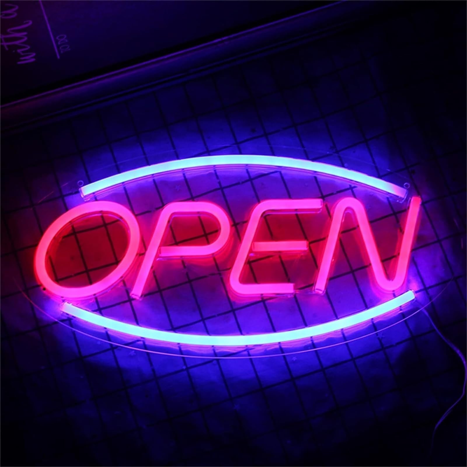Znak świetlny LED Neon Otwarte Neony LED, Zasilany przez USB Znak biznesowy Neony, Bar Party Store Restaurant 45x22cm,
