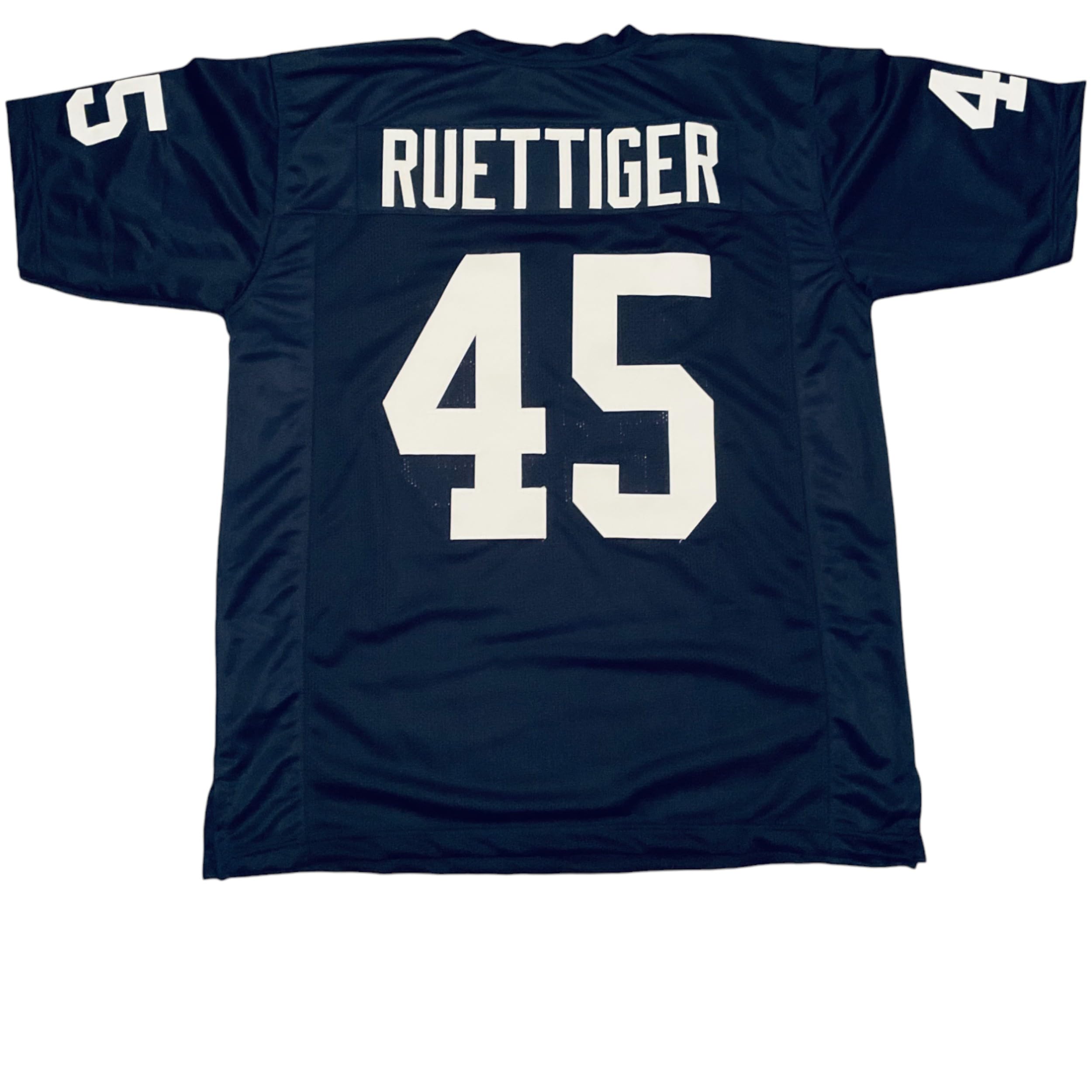 Generic Rudy Ruettiger Jersey Stitched Blue Custom Football New No Brand/Logos (US, Alpha, X-Large, Regular, Regular, Blue)