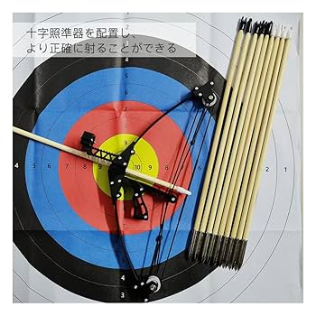 弓矢　彩色5本セット　新品未使用 Amazon.co.jp: ZSHJGJR アーチェリー 矢 弓矢 30インチ 矢 500