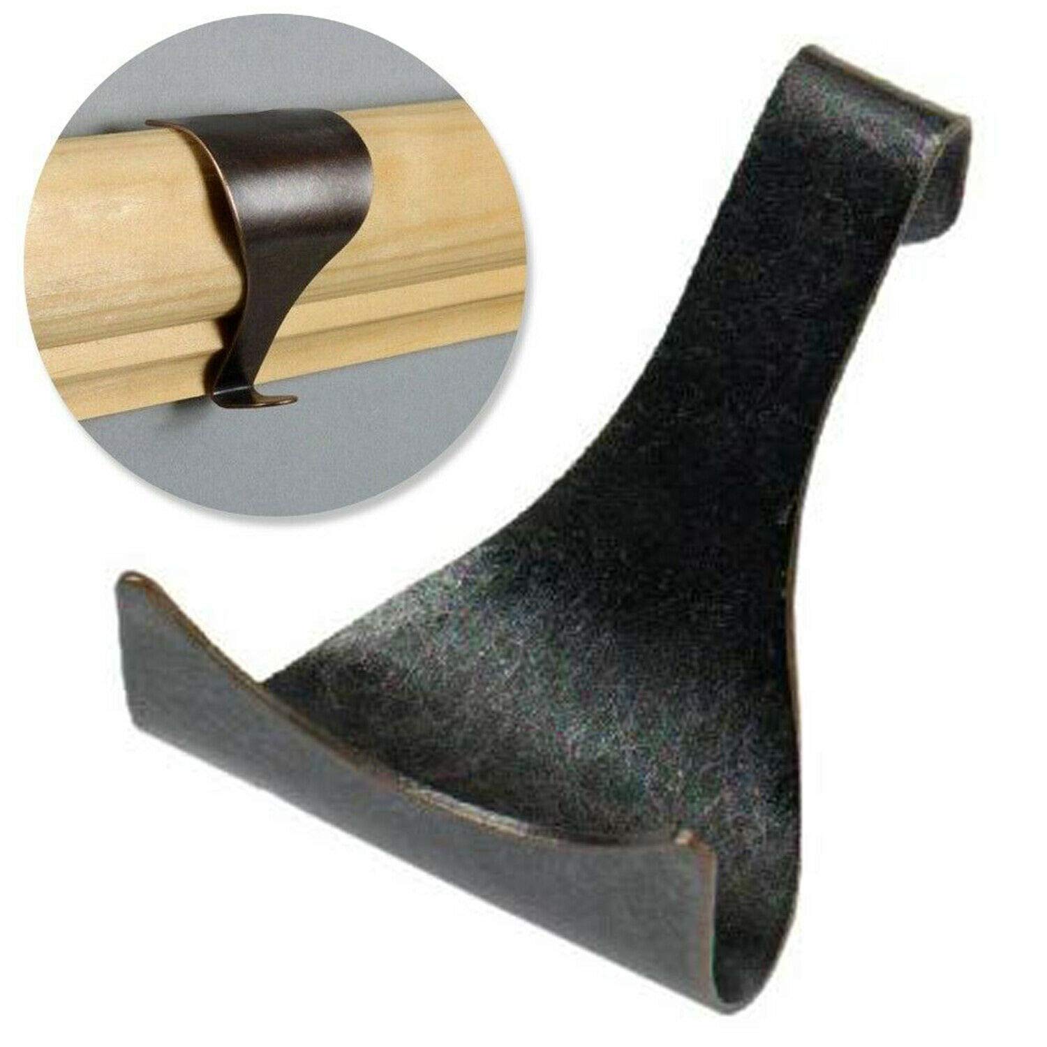 Home Furniture Antique Brass Picture Rail Hanging Moulding Hooks - Pack Of 10