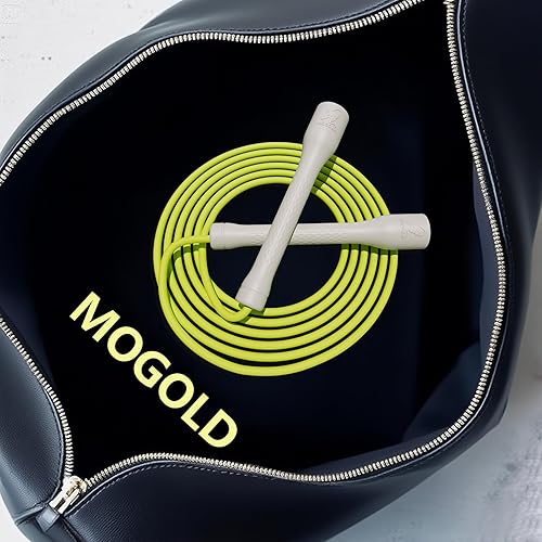 Miniatura 9 de Cuerda de saltar de entrenamiento, cuerda de salto de PVC de 0.197 in, longitud ajustable con asas inastillables, ideal para principiantes y atletas