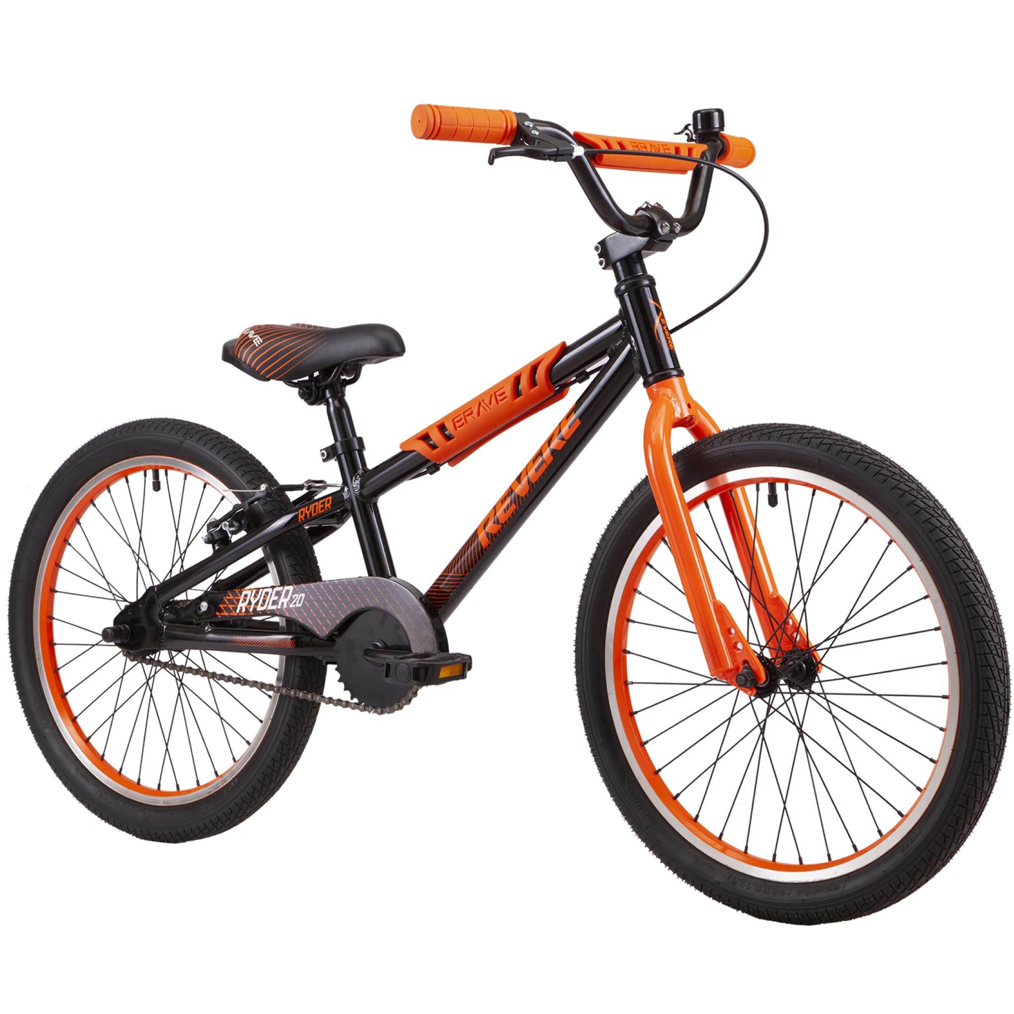 Revere Ryder 20" Kids Bicycle, 20 Inch BMX Style Bike for Kids Ages 7 Years and Up. Perfect for Boys & Girls, Super Lightweight Aluminum Frame Easy to Pedal. Rear Safety Hand Brake + Coaster Brake.