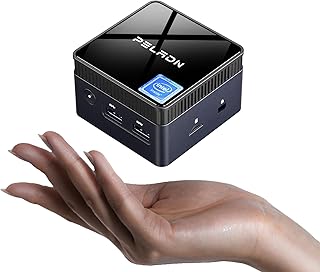 PELADN WI-7 Mini PC Win 11 Pro, Mini Computer Intel 12th Gen N100(up to 3.4GHz)，DDR5 6400 MHz 12GB RAM/256GB M.2 SSD, 4K UHD, Bluetooth 4.2, LAN & HDMI2.0,WiFi5 for Business Home/Office/HTPC