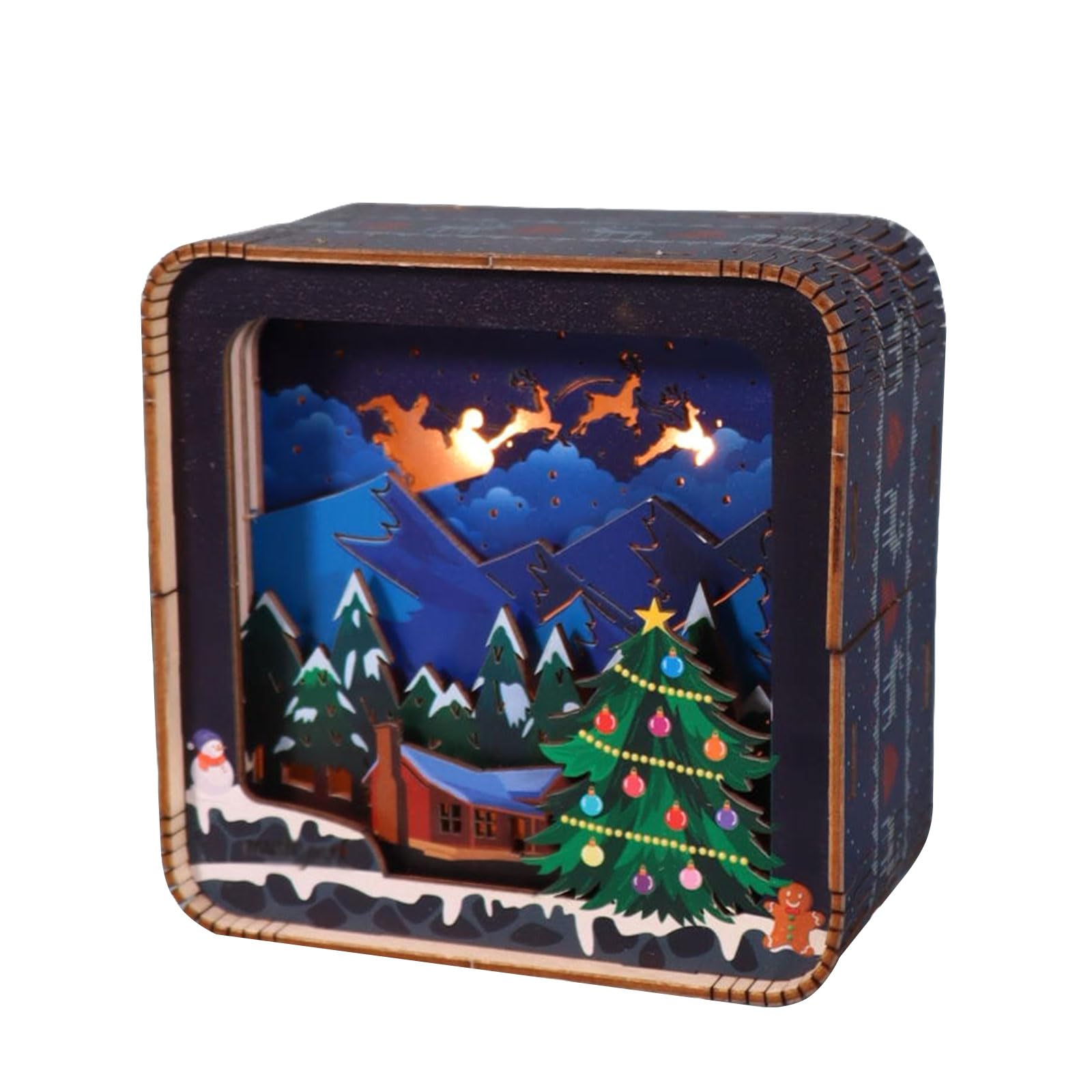 Music Park 3D Wooden Puzzles Decorations Crafts For Adults Christmas Night Light Model Kits To Build Gifts For Women — image 1
