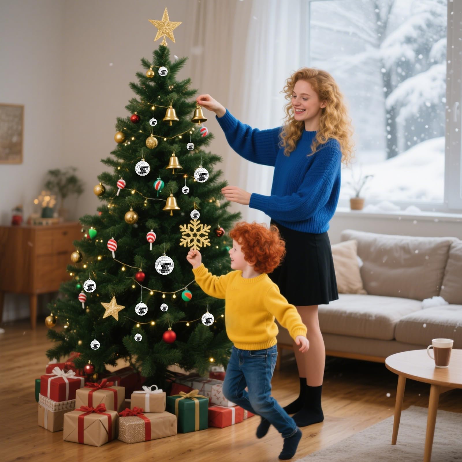 Image secondaire de Kit de 25 Boules Disco Argentées pour Décoration de Fête