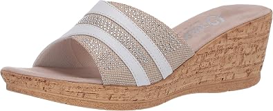 White Wedge Sandals by Onex Shoes