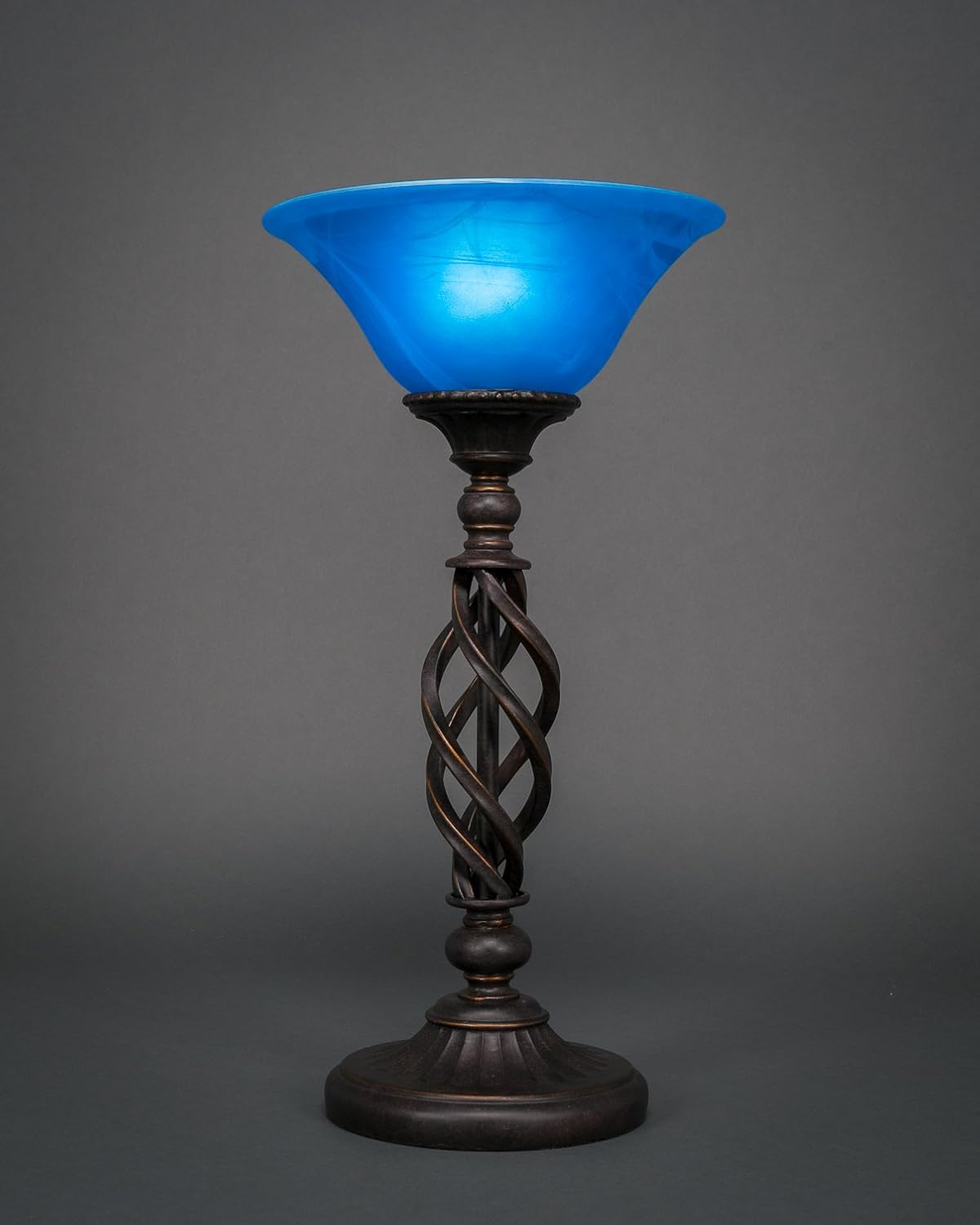 Toltec Lighting Elegante1 Light Table Lamp in Dark Granite (63-DG-435)