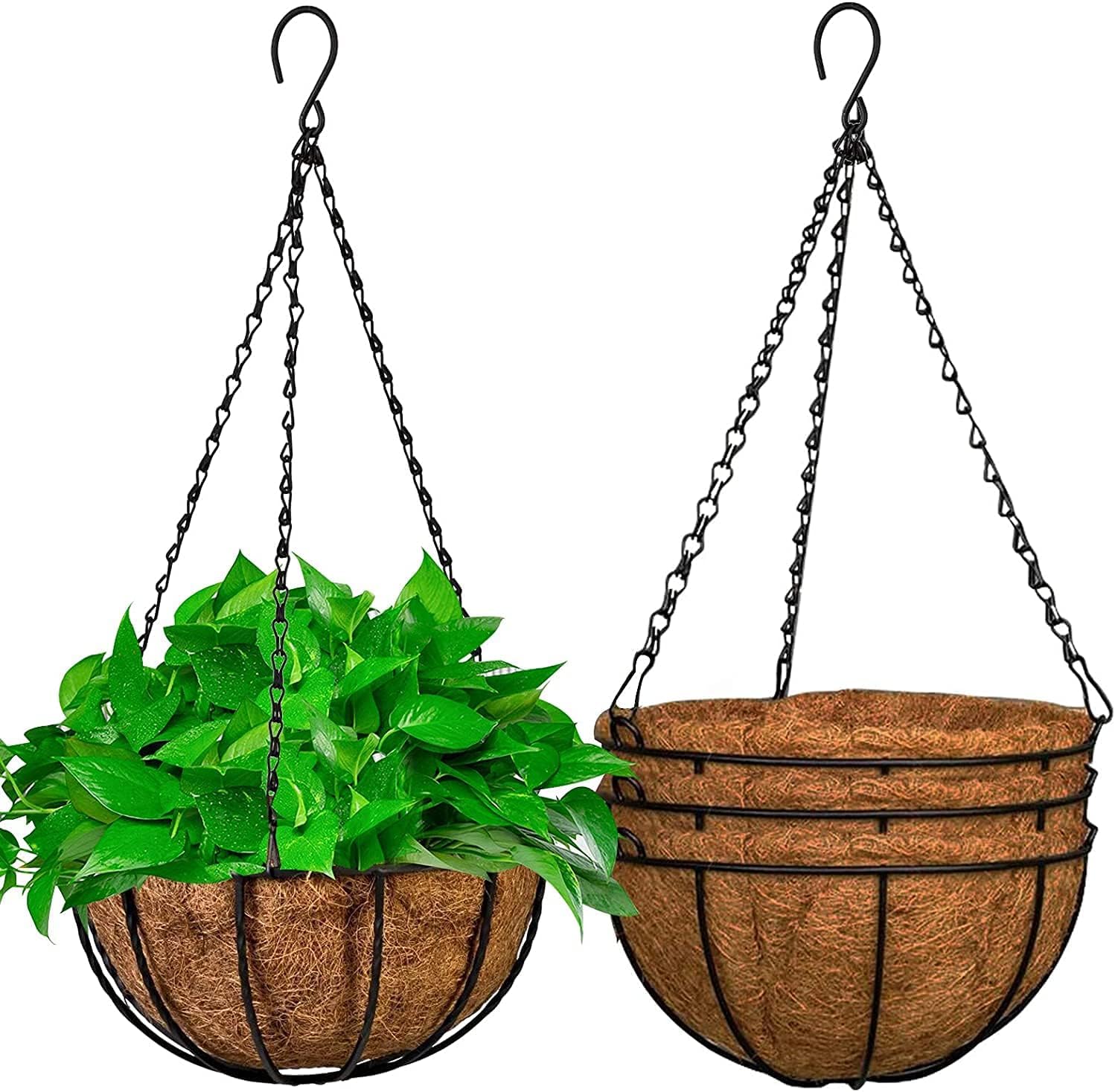 Amazon.co.jp: ハンギングプランターバスケット 3パック 13インチ