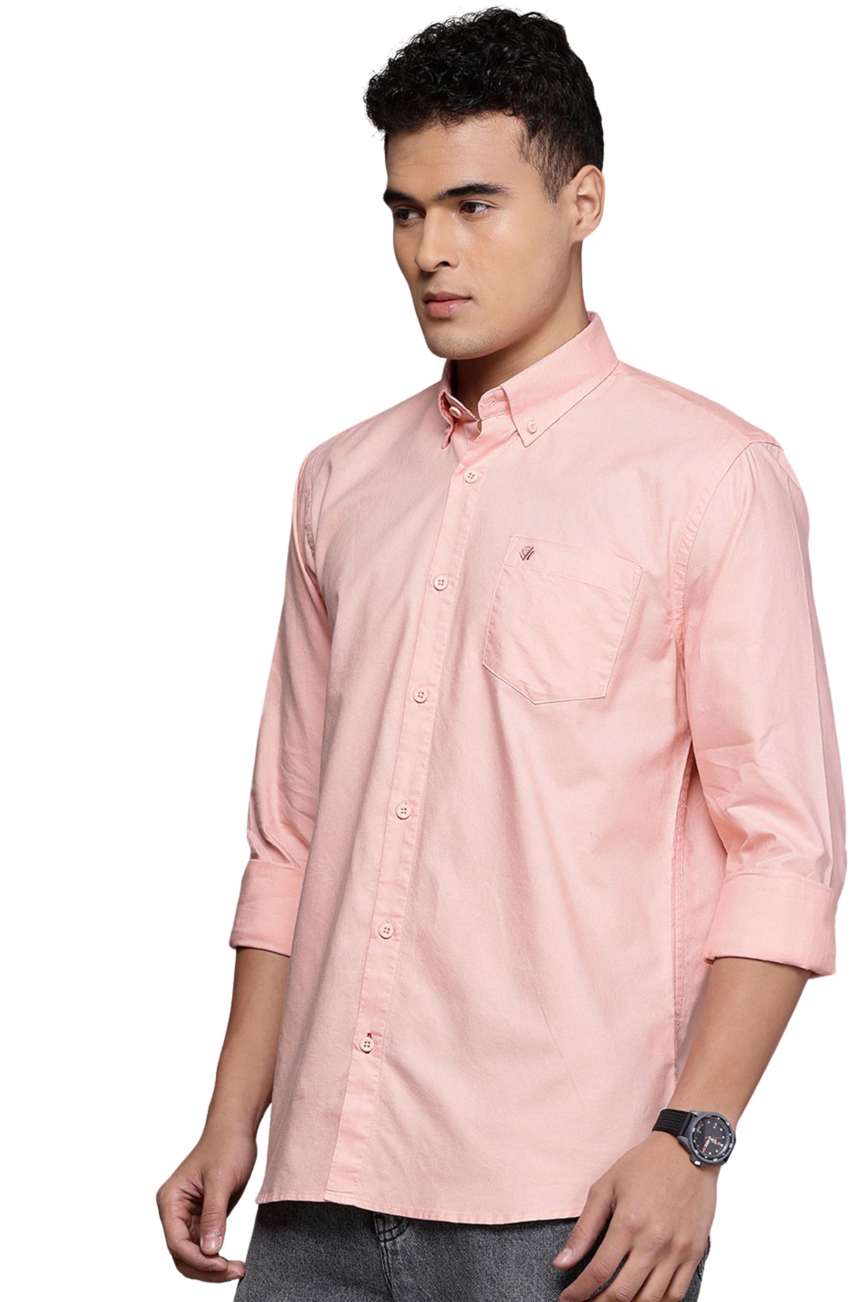 Long Sleeve Oxford Shirt for Men| Tailored Fit Soft Fabric Solid Classic | Design Suitable for Office Casual Travel Comfortable Stylish Mens Shirt-image-33