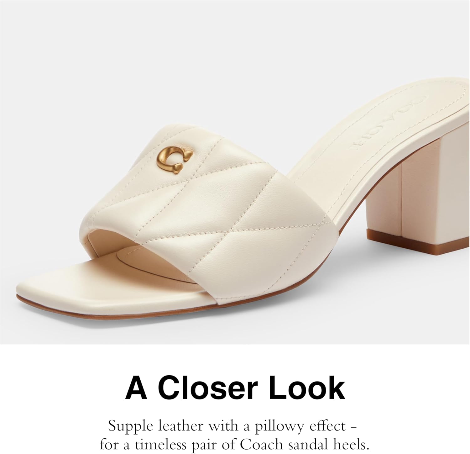 COACH Women's Holly Block Heel Sandal