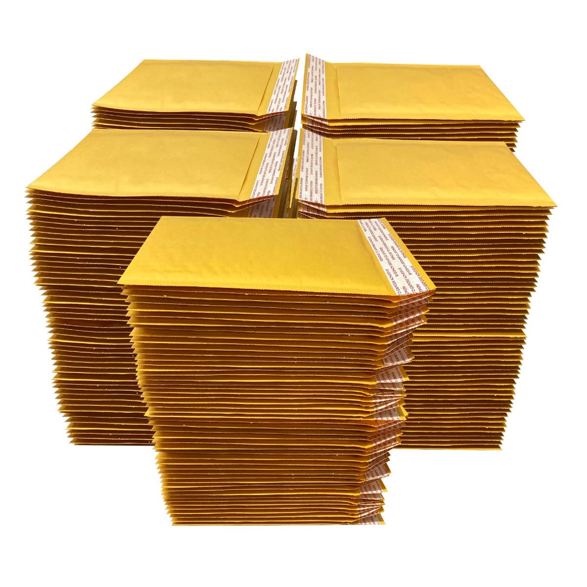 StarBoxes - 250 sobres acolchados de papel kraft de burbujas de 10 x 20 cm – # 000