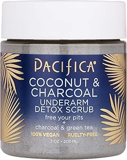 Pacifica Beauty, Coconut and Charcoal Underarm Detox Scrub, For Natural Deodorant Users, Aluminum Free, Safe for Sensitive...