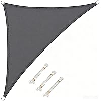 WOLTU Vela ombreggiante 3x3x4.25m in PES 160 g/m² Idrorepellente Tenda a Vela Parasole